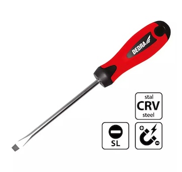 Dedra 06A006 Šroubovák plochý 6x38mm, CrV