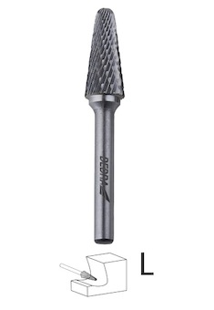 Dedra 07F682 Kuželové frézy L