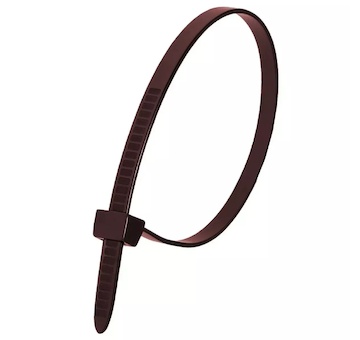 Dedra 11F25202 Nylon kabelové svazky 2,5x200 mm hnědá 100 ks.