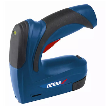 Dedra 11Z010 Čalounická sešívačka 6–10 mm, akumulátorová 3,6 V, 1,5 Ah