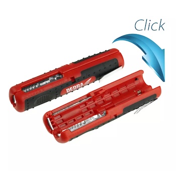 Dedra 1268S2 Stahovák izolace 0,5–6,0 mm2, RG59/RG6