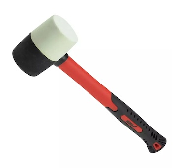 Dedra 13M253 Klempířské gumové kladívko 225 g, sklolaminátová rukojeť