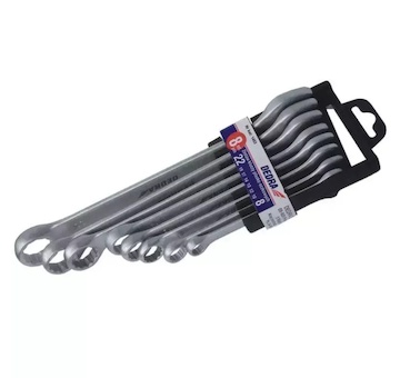 Dedra 1405 Klíč očkoplochý CrV, sada 12ks 6-14,17,19,22mm