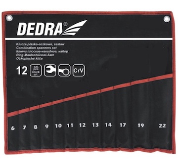 Dedra 1405SX Kryt na klíče 12 ks ploché
