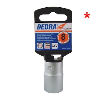 Dedra 16C322P Nástrčná hlavice, dvanáctihran 1/2