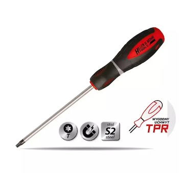 Dedra 17W032 Šroubovák Torx T10x80mm,ocelS2, rukojeť ze tří materiálů