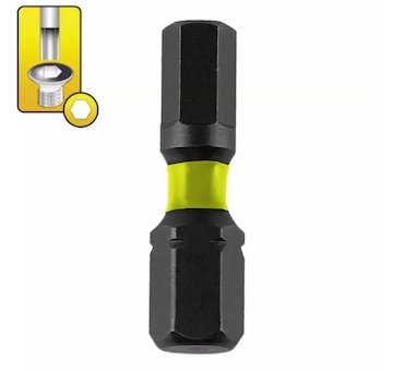 Dedra 18A54H60-02 Rázové šroubovací bity Hex H6x25mm,2ks