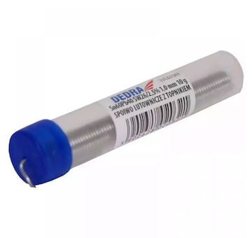 Dedra 31L61001 PÁJKA s tavidlem, 1,00 mm, ampulka 10g Sn60Pb40 SW26/3/2,5%