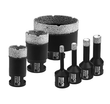 Dedra DED1592SZ06 Sada diamantových korunek 6,8,10,12,28,35,68mm
