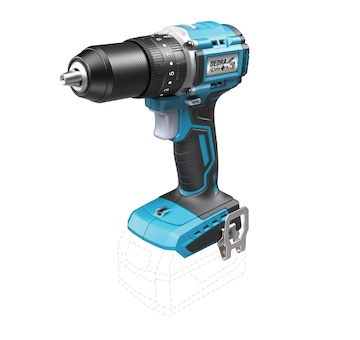 Dedra DED7138 Kompaktní 18V bezkartáčová vrtačka šubovák, 13 mm, příklepová vrtačka
