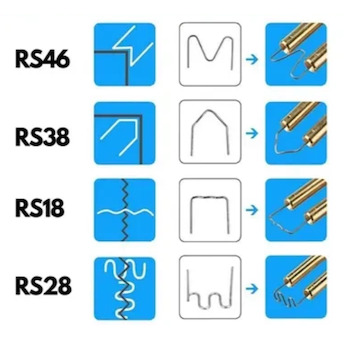 Dedra DED75273 sponky do plastů typ RS28, 0.8mm, velká vlna, 100 ks