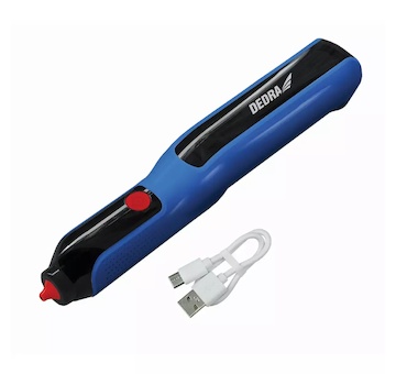 Dedra DED7547 Horká lepicí pistole 4V 2,0Ah, 7–8 mm, bezdrátová. USB