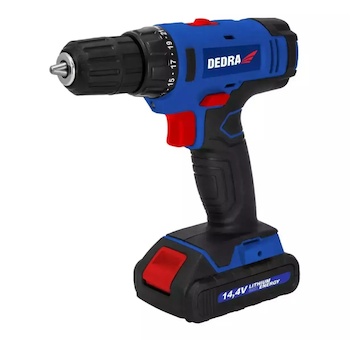 Dedra DED7878B Aku vrtací šroubovák 14,4V, 1,5Ah, 1h, 0-400/0-1350rpm
