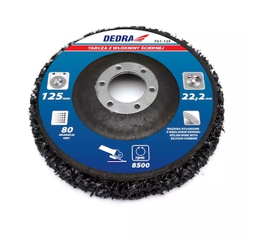 Dedra F61-125 Tkaninový brusný kotouč 125mm, průměr otvoru 22.2mm