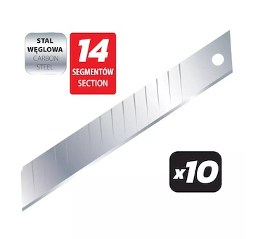Dedra M9041 Čepele s hustými zářezy 18 mm,14 dílků, 10 ks