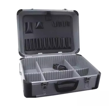 Dedra N0008 Aluminiový kufřík na nářadí 455x330x170 stříbrný