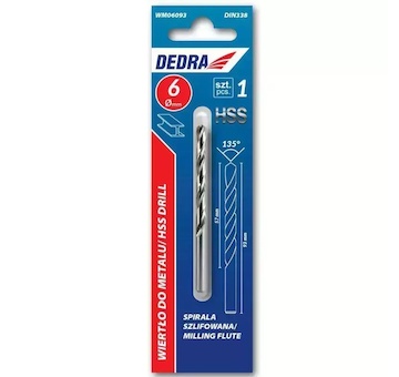 Dedra WM01034 Vrták na kov 3 ks, HSS, DIN338, 1,0x34mm