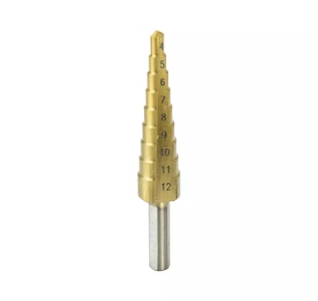 Dedra WMST0412 Vrták stupňovitý 4-12mm, HSS, TiN