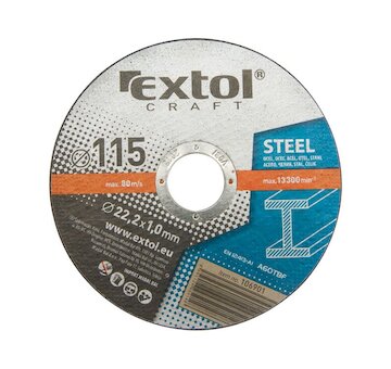 EXTOL CRAFT 106901 kotouče řezné na kov, 5ks, O 115x1,0x22,2mm