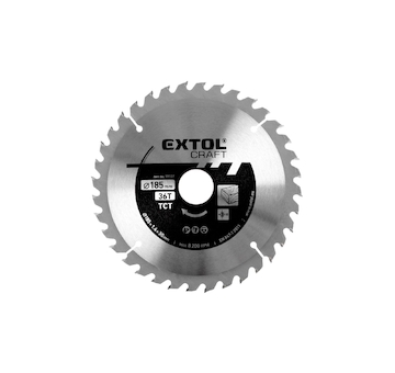 EXTOL CRAFT 19107 kotouč pilový s SK plátky, O 185x2,4x30mm, 36T