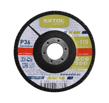 EXTOL CRAFT 260003 kotouč lamelový šikmý korundový, P36, O 115mm