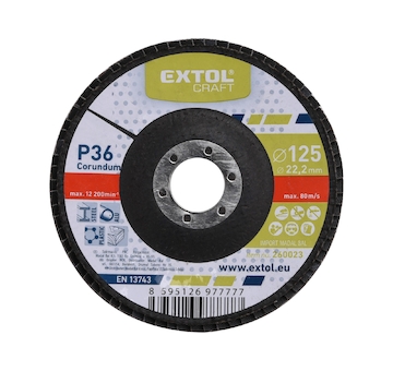 EXTOL CRAFT 260023 kotouč lamelový šikmý korundový, P36, O 125mm