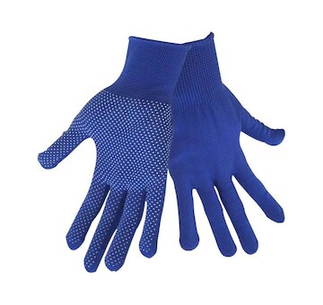 EXTOL CRAFT 99713 rukavice z polyesteru s PVC terčíky na dlani, velikost 8