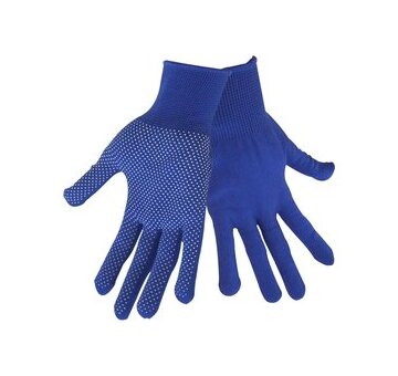 EXTOL CRAFT 99714 rukavice z polyesteru s PVC terčíky na dlani, velikost 9