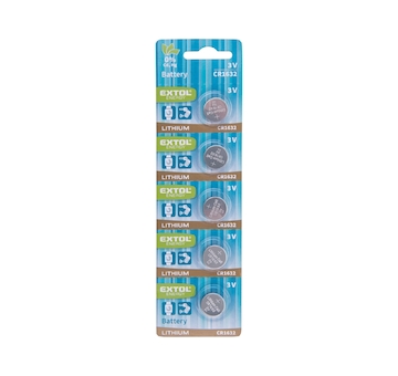 EXTOL ENERGY 42052 baterie lithiové, 5ks, 3V (CR1632)