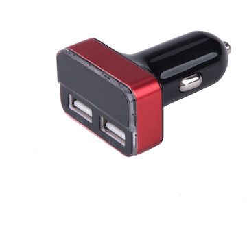 EXTOL ENERGY 42084 nabíječka USB do auta, 12/24V, 2xUSB, měřič, 3,4A, 17W