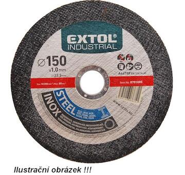 EXTOL INDUSTRIAL 8701000 kotouč řezný na ocel/nerez, O 115x1,0x22,2mm