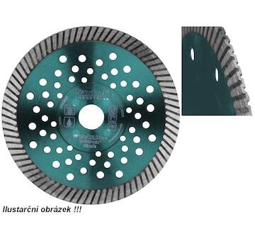 EXTOL INDUSTRIAL 8703051 kotouč diamantový řezný, turbo Fast Cut, suché i mokré řezání, O 115x22,2x2mm