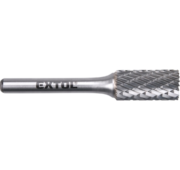 EXTOL INDUSTRIAL 8703715 fréza karbidová, válcová s čelním ozubením, pr.12x25mm/stopka 6mm,sek střední (double-cut)
