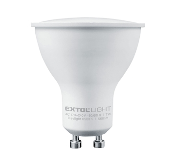 EXTOL LIGHT 43034 žárovka LED reflektorová, 560lm, 7W, GU10, denní bílá