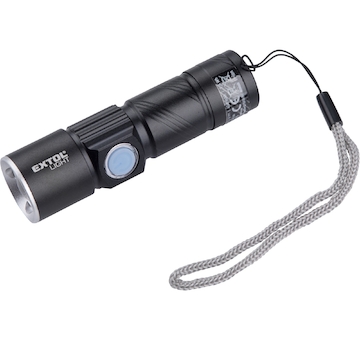 EXTOL LIGHT 43135 svítilna 150lm, zoom, USB nabíjení, XPE 3W LED