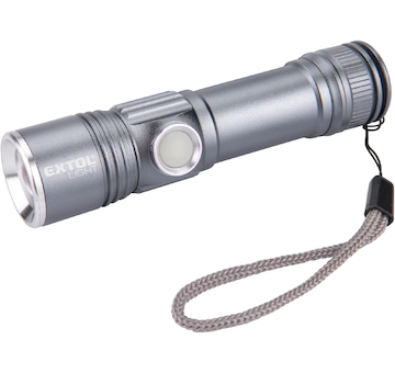 EXTOL LIGHT 43141 svítilna 280lm, zoom, USB nabíjení, XPE LED