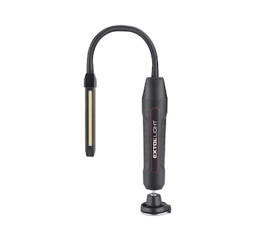 EXTOL LIGHT 43146 světlo pracovní, ohebné, 500lm, USB nabíjení, 500lm COB + 140lm LED