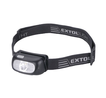EXTOL LIGHT 43181 čelovka 130lm CREE XPG, USB nabíjení, dosvit 40m, 5W CREE XPG LED
