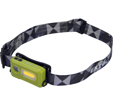 EXTOL LIGHT 43184 čelovka 140lm, USB nabíjení, LED+COB LED