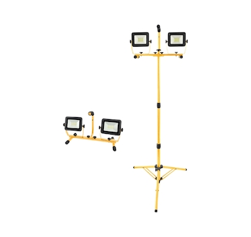EXTOL LIGHT 43282 reflektor LED, 2x2700lm, se stojanem 180cm