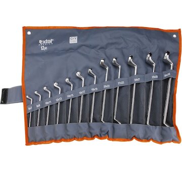 EXTOL PREMIUM 6233 klíče očkové, sada 12ks, 6-32mm, CrV