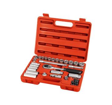 EXTOL PREMIUM 6522 hlavice nástrčné, sada 39ks, 3/8