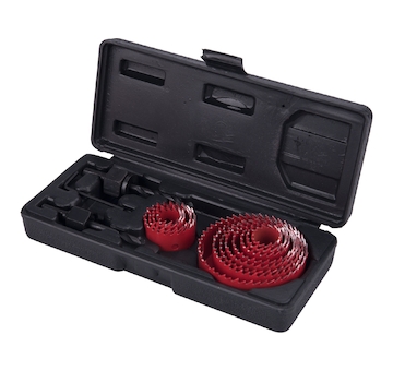 EXTOL PREMIUM 8801606 vrtáky vykružovací korunkové, 12průměrů O 19-76mm