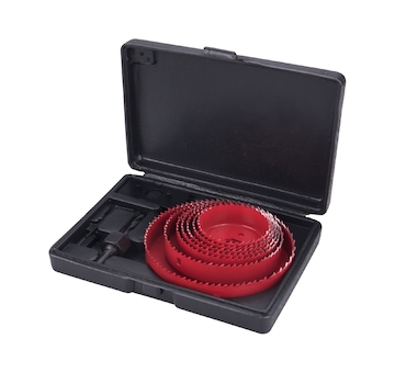EXTOL PREMIUM 8801607 vrtáky vykružovací korunkové, 7průměrů O 64-127mm