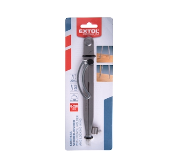 EXTOL PREMIUM 8801800 kružidlo rýsovací/hrotové, rozsah 0-280mm