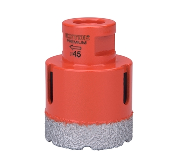 EXTOL PREMIUM 8801871 korunka vykružovací diamantová, O 45mm, závit M14