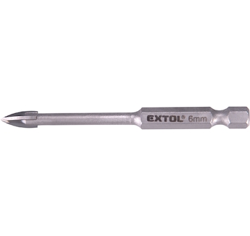 EXTOL PREMIUM 8801886 vrták na sklo a keramiku karbidový, O 6mm
