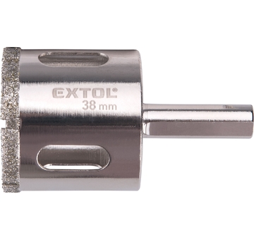 EXTOL PREMIUM 8801989 korunka vykružovací diamantová na sklo a keramiku, O 38mm