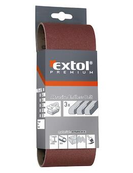 EXTOL PREMIUM 8803524 plátna brusná nekonečný pás, bal. 3ks, 75x533mm, P40