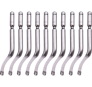 EXTOL PREMIUM 8803682 náhradní čepele 10ks k odhrotovači 8803680, dřík 3,2mm +10ks náhradních čepelí, HSS M35 (5% Co)
